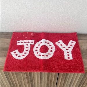 Wondershop Red and White 'Joy' Bath Rug - NWT